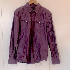 Men’s Boss Purple Dress Shirt